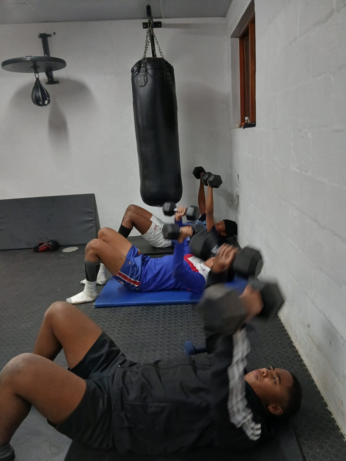 Group boxing class training at Iron Fists Academy, Claremont