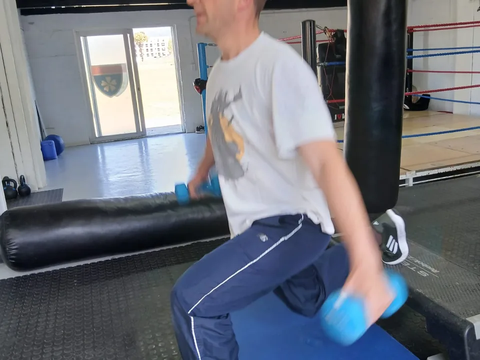 Lunges exercise during personal training at Iron Fists Academy